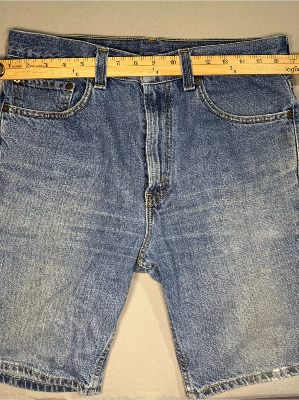 Levi’s 505 Denim 100% Cotton Jorts W33 American Summer 4th of July 9” Inseam